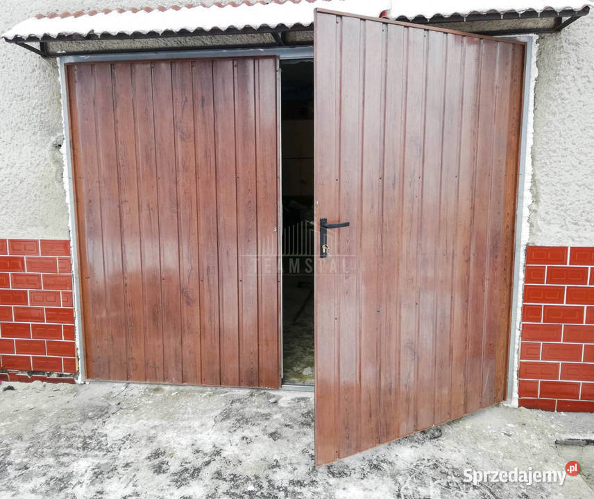 Bramy garażowe na wymiar dwuskrzydłowe ocieplone śląskie Wisła