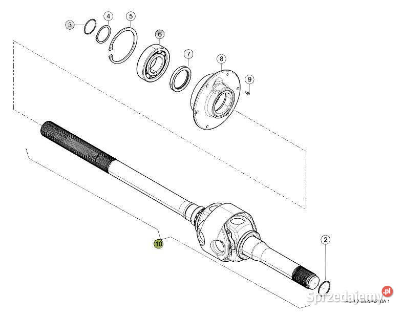 Claas Xerion 4000 mechanizm róźnicowy wielkopolskie Jastrzębniki sprzedam
