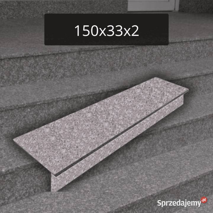 Komplet Stopnica i podstopnica granitowa brąz Tczew