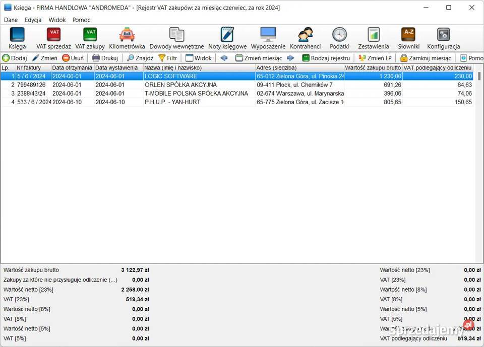 Księga przychodów i rozchodów brutto