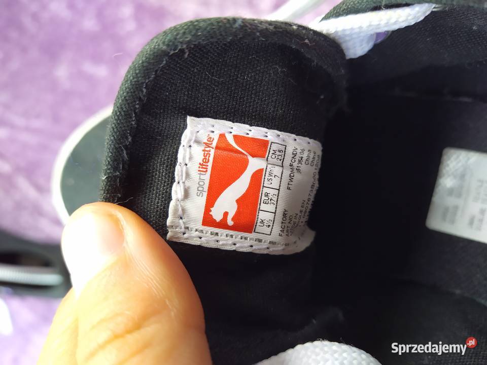 Sportowe trampki buty Puma 37 235 wkladka czarno Obuwie sportowe Białka