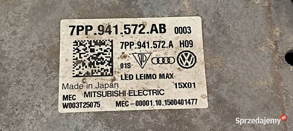 LAMPA LEWA PRZÓD VOLKSWAGEN PASSAT B8 RLINE osobowe