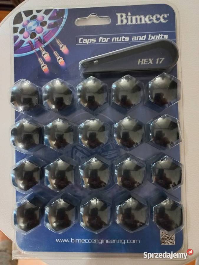 BIMECC Zestaw nakładek na śruby nakrętki CZARNE Wrocław