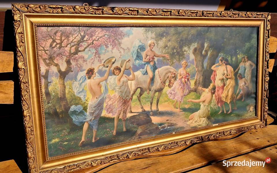 Duży obraz dekoracyjny scena mitologiczna piękna kujawsko-pomorskie Świecie sprzedam