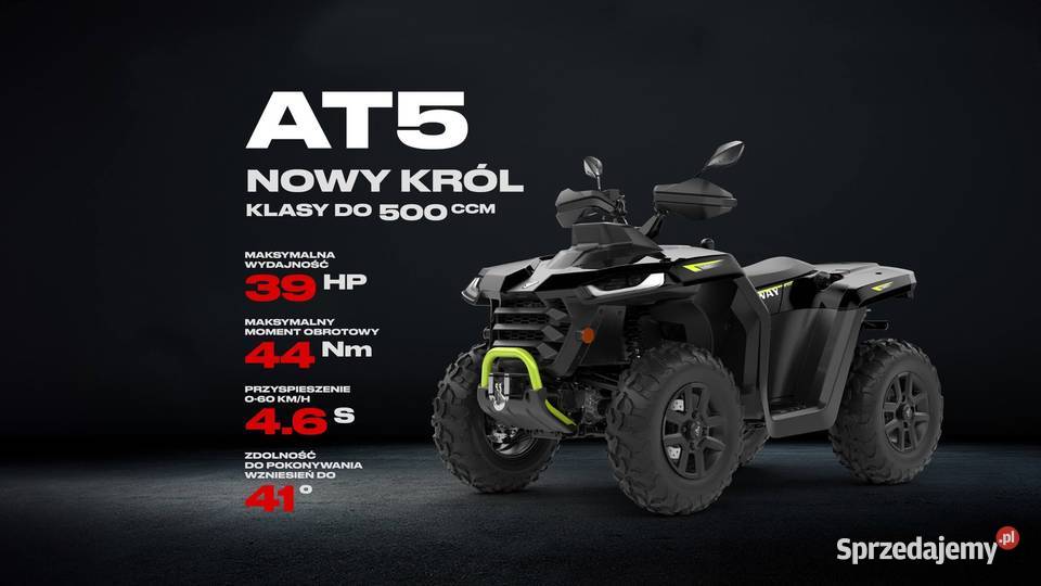 NOWOŚĆ QUAD ATV Segway AT5L EPS 4X4 Biały fv23