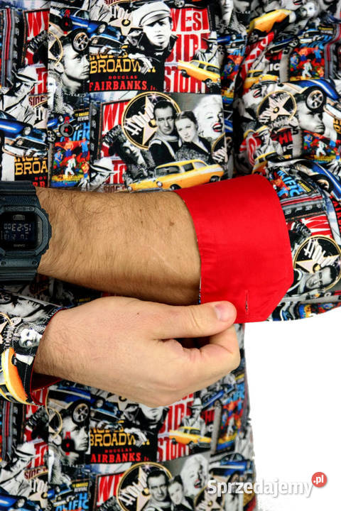 DANIEL BESSI Koszula Męska Fb055 Aktorzy Auta Ostrów Wielkopolski sprzedam