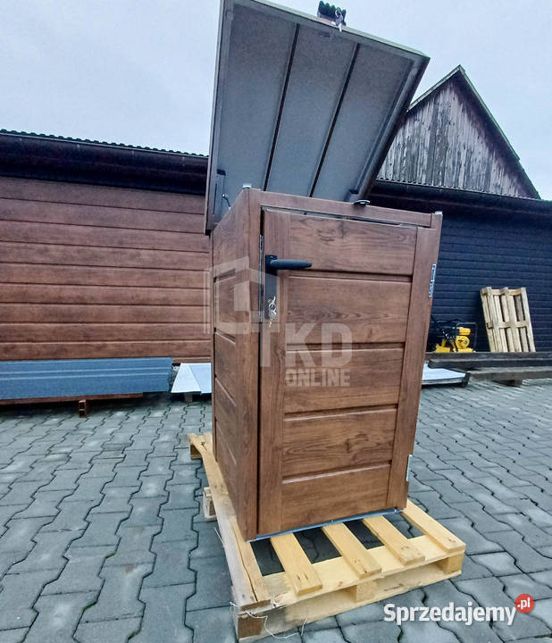 Zabudowa kosza na śmieci wiata obudowa 80x70x120