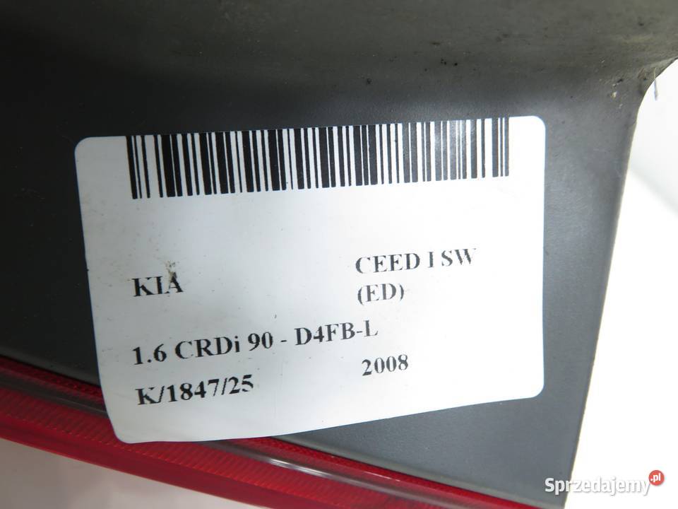 LAMPA PRAWA TYLNA KIA CEED I KOMBI 167610