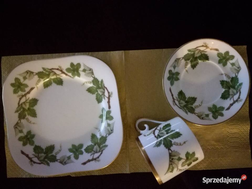 Stara porcelana Hackefors Trio filiżanka 2 śląskie Jastrzębie-Zdrój