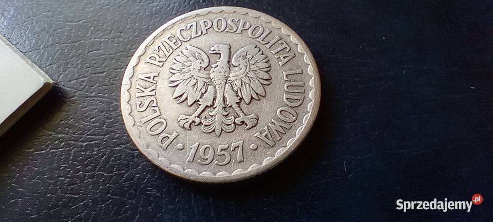 Stare monety 1 złoty 1957 PRL Polska Lesko