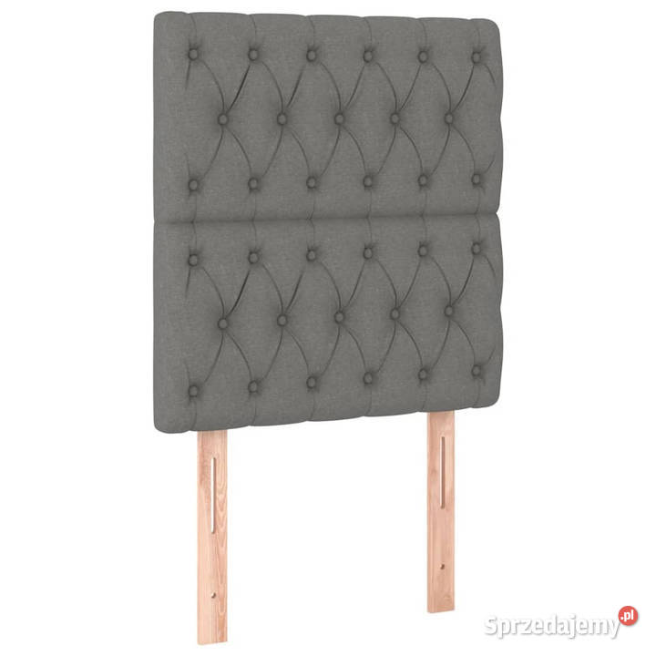 Zagłówek do łóżka z LED ciemnoszary 80x7x118128 Warszawa