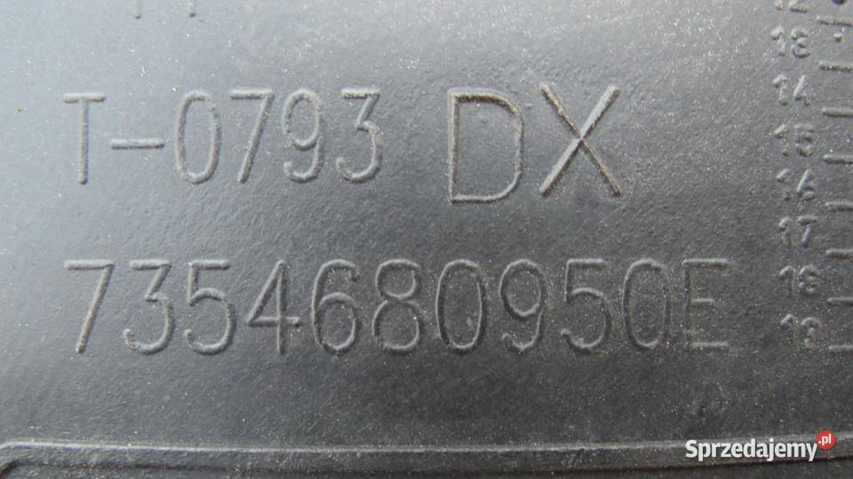 FIAT QUBO 13r nadkole prawe tył 7354680950E Nadkola