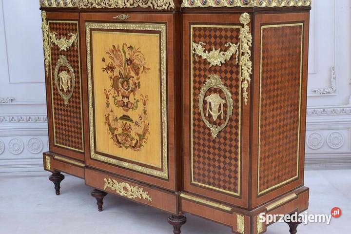 Piękna Komoda Empire Drewno Mosiądz Szafa małopolskie Kraków