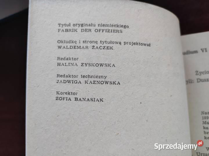Fabryka oficerów Hans Hellmut Kirst Kielce