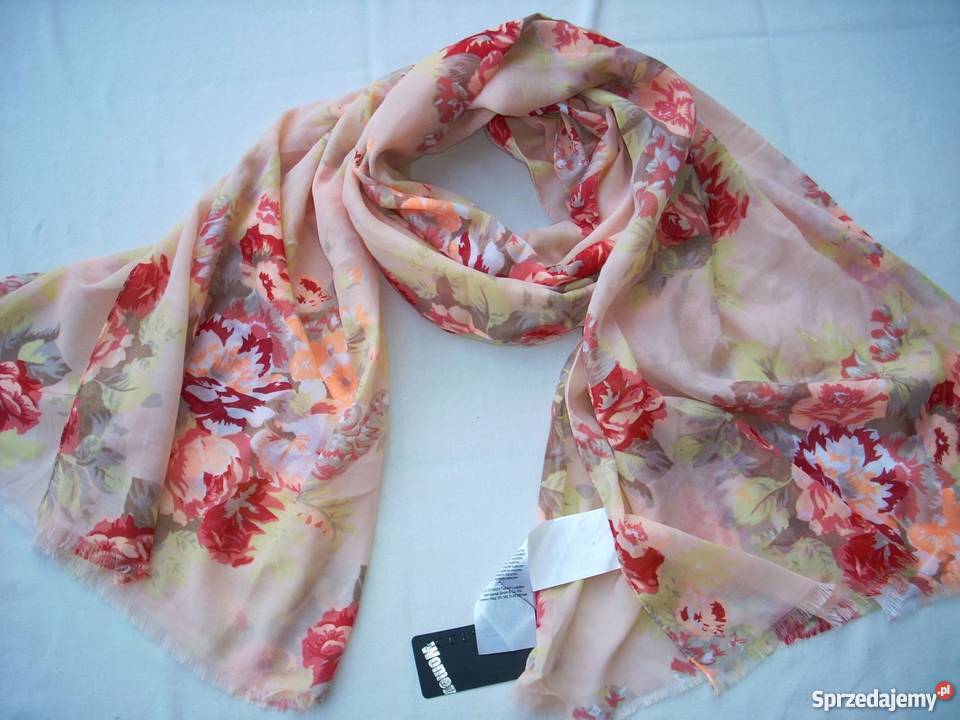 Yorker Wiosenny Pastelowy Szal Duży Nowy Dla kobiet Nowy Sącz