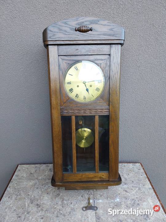 Stary zegar ścienny gabinetowy Junghans 1942r sprzedam
