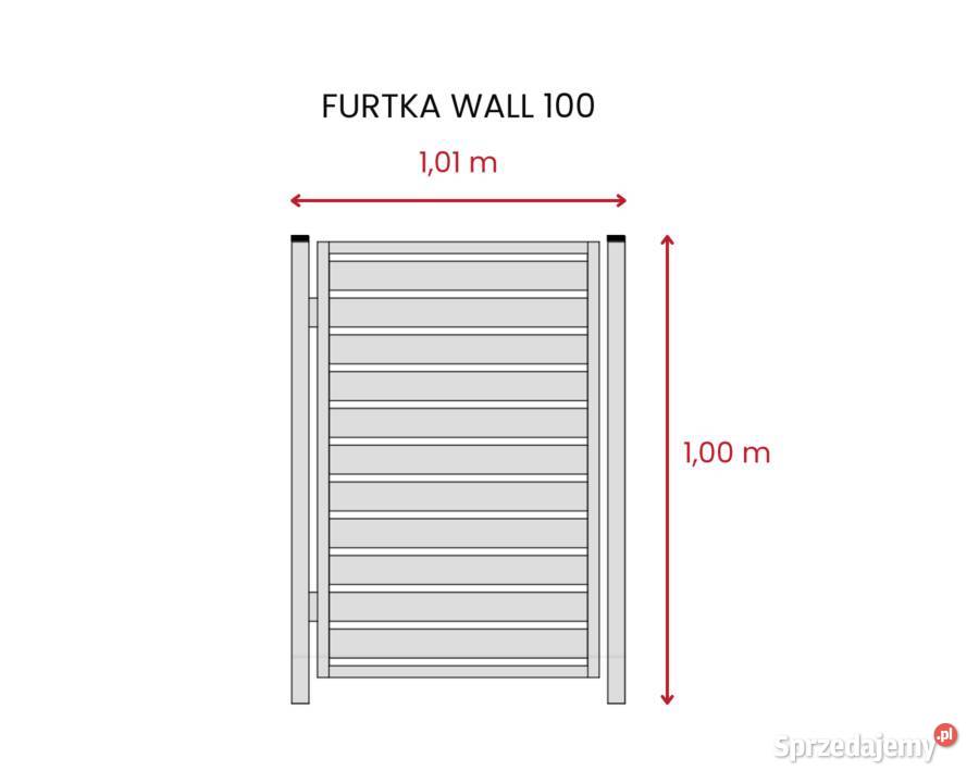 Furtka Wall 100 101m10m SREBNY Zamość