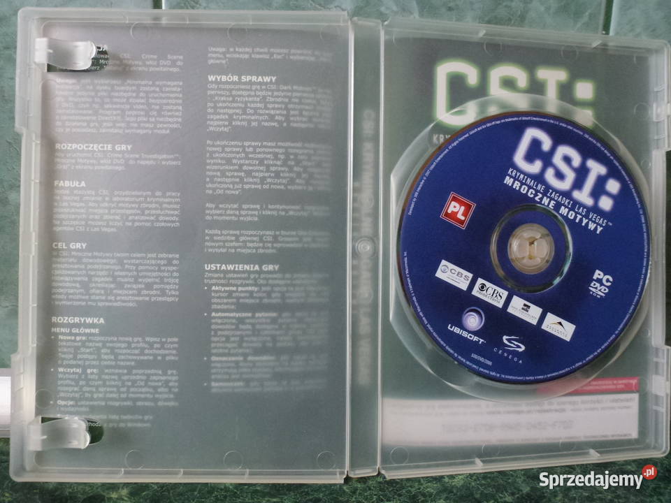 CSI Kryminalne zagadki Las Vegas Mroczne motywy Komputerowe PC sprzedam