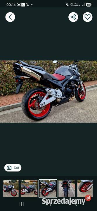 Suzuki GSR600Niski przebiegA2 benzyna wielkopolskie Malanów