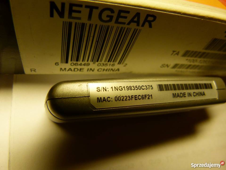 Karta WiFi USB Netgear WG111GE sprawna pudełko karta sieciowa lubelskie Zamość