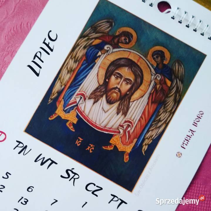 Ikona pisana Mandylion z Aniołami złoto 23 34 30 zachodniopomorskie Szczecin