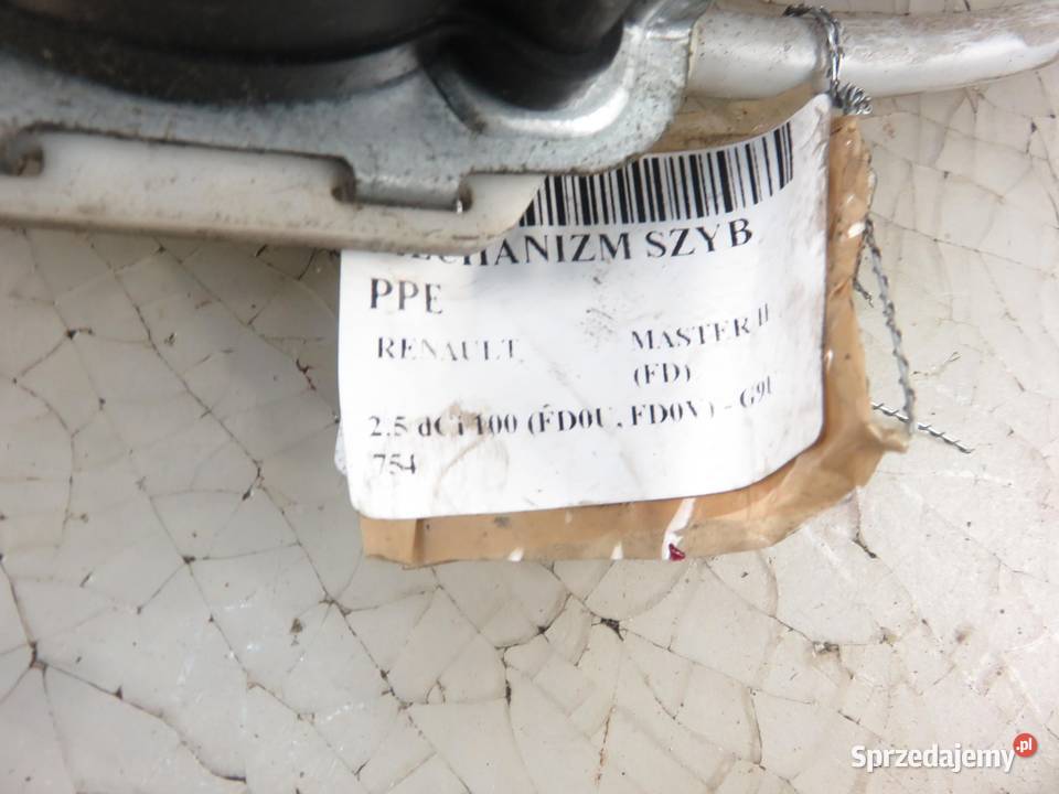 PODNOŚNIK SZYBY PRAWY PRZEDNI RENAULT MASTER II małopolskie sprzedam