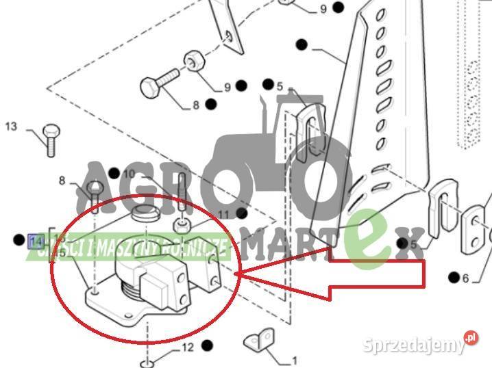 82032021 PIASTA BŁOTNIKA LH CNH Wichrów sprzedam