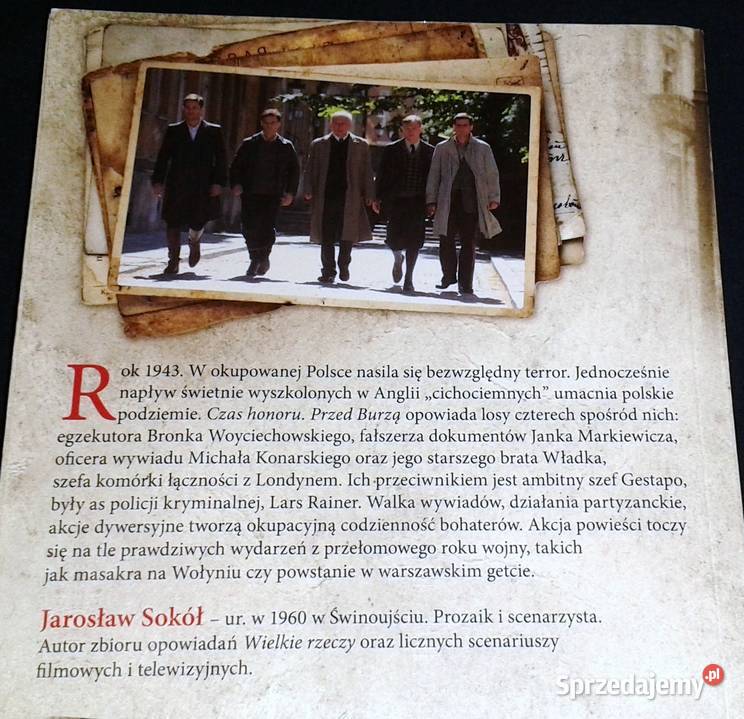 Czas Honoru Przed Burzą Jarosław Sokół miękka