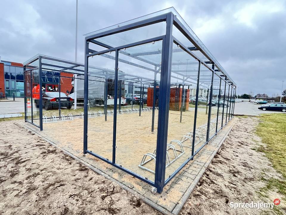 Wiata rowerowa szklana śląskie