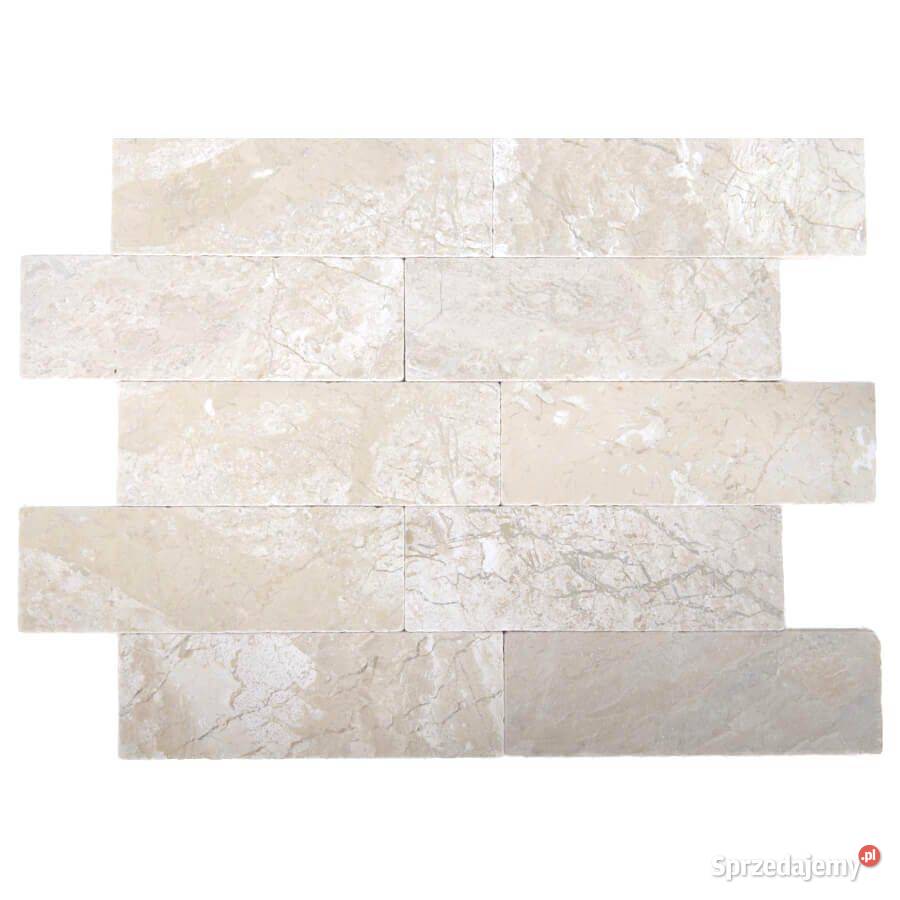 Cegiełki Marmurowe Queen Beige Bębnowane 30x10x1
