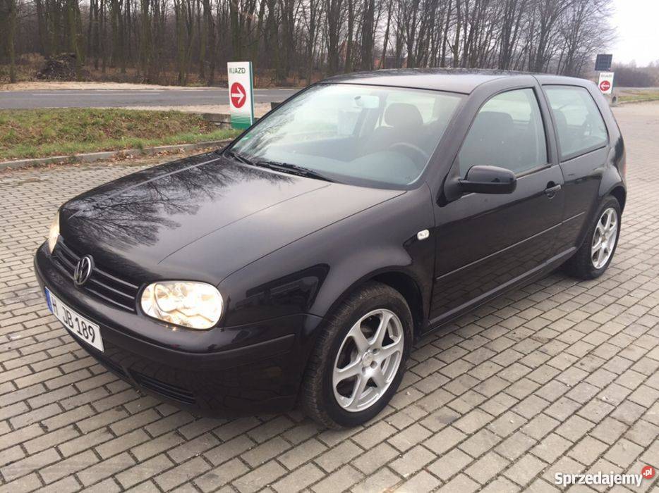 VW Golf IV 1 właściciel klima Czarny 141 mazowieckie Siedlce