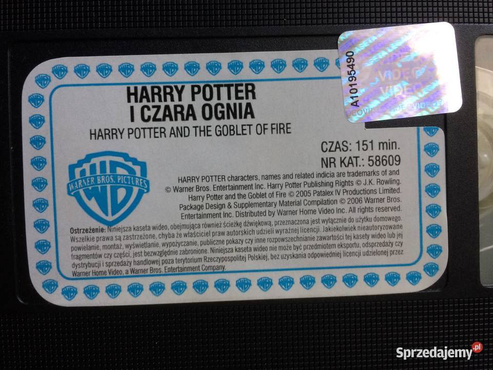 1253 Kaseta Harry Potter VHS Szczecin