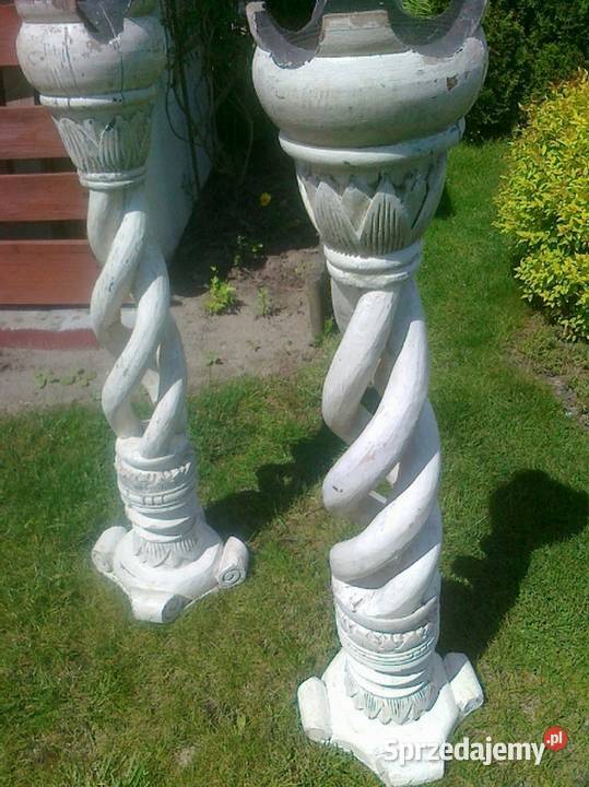 Świecznik drewniany rzeźbiony DUŻY 110 Warszawa