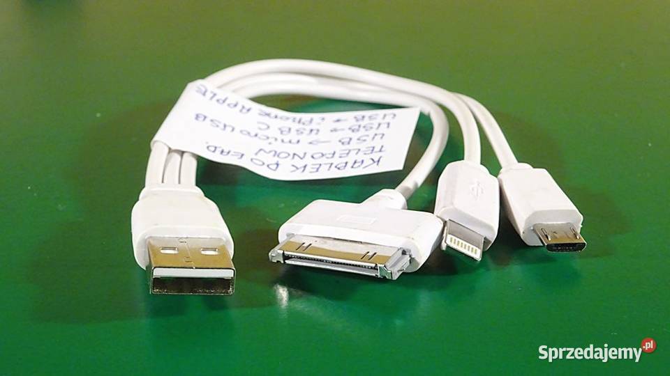 Kabelek USB micro USB USB C USB iPhone Części i akcesoria śląskie sprzedam