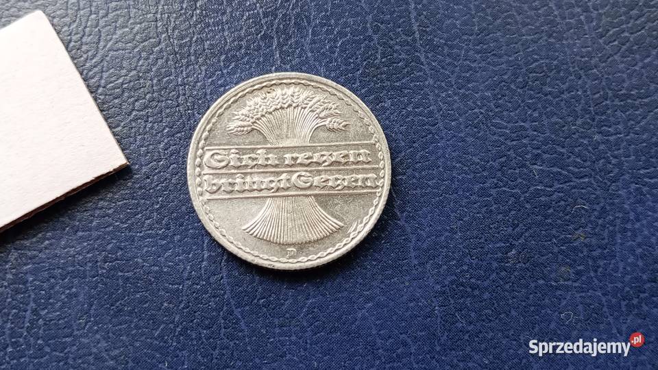 Stare monety 50 fenig 1922 D NIemcy podkarpackie Lesko