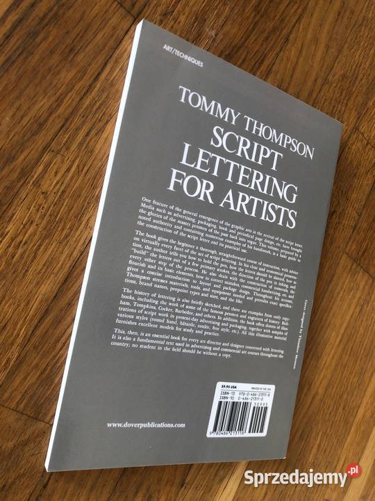 Script Lettering for Artists Tommy Thompson kujawsko-pomorskie