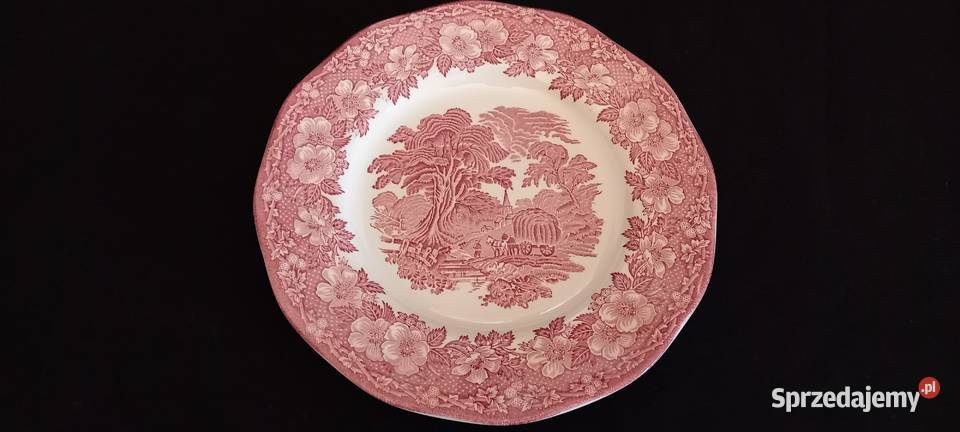 Talerz płaski angielski Enoch Wedgwood Chełm