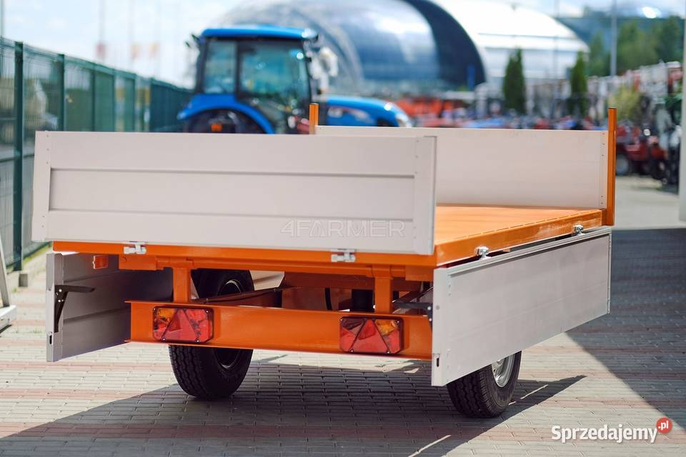 Przyczepa rolnicza jednoosiowa 2T ALU Geograss Tajęcina sprzedam