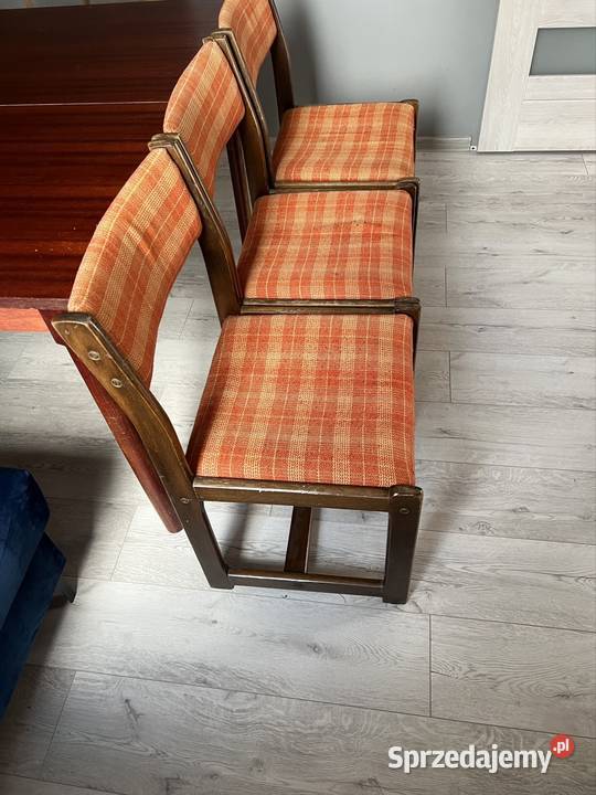 Krzesła z lat 70 PRL vintage loft industrial Tomaszów Mazowiecki