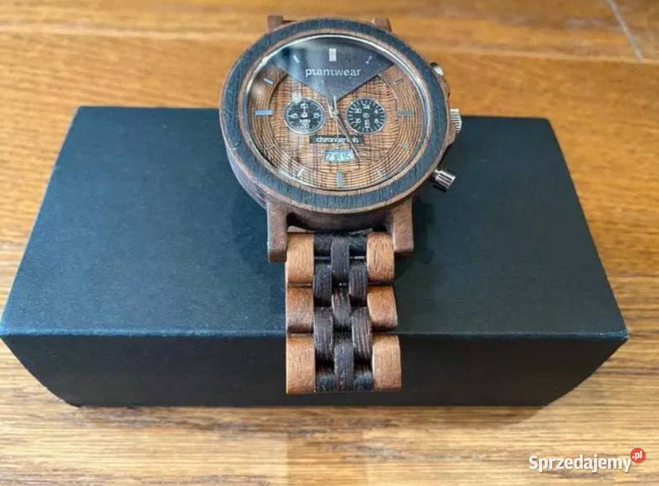 Drewniany zegarek Plantwear Chronograph lubelskie Lublin sprzedam