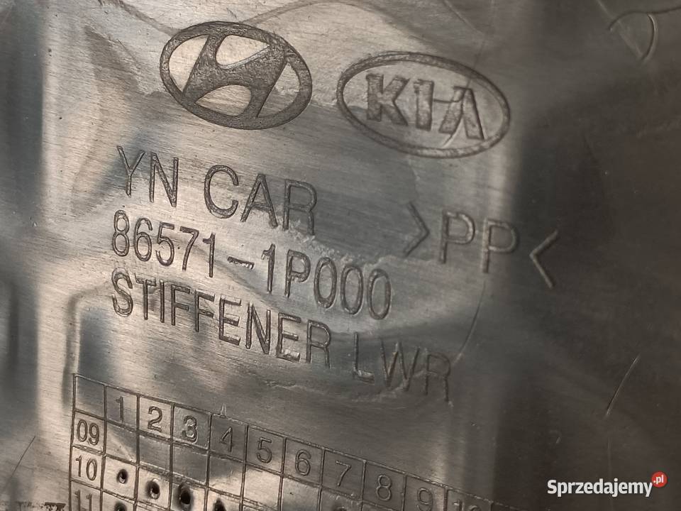 KIA VENGA 09 OSŁONA DOLNA WZMOCNIENIE ZDERZAKA Pleszew