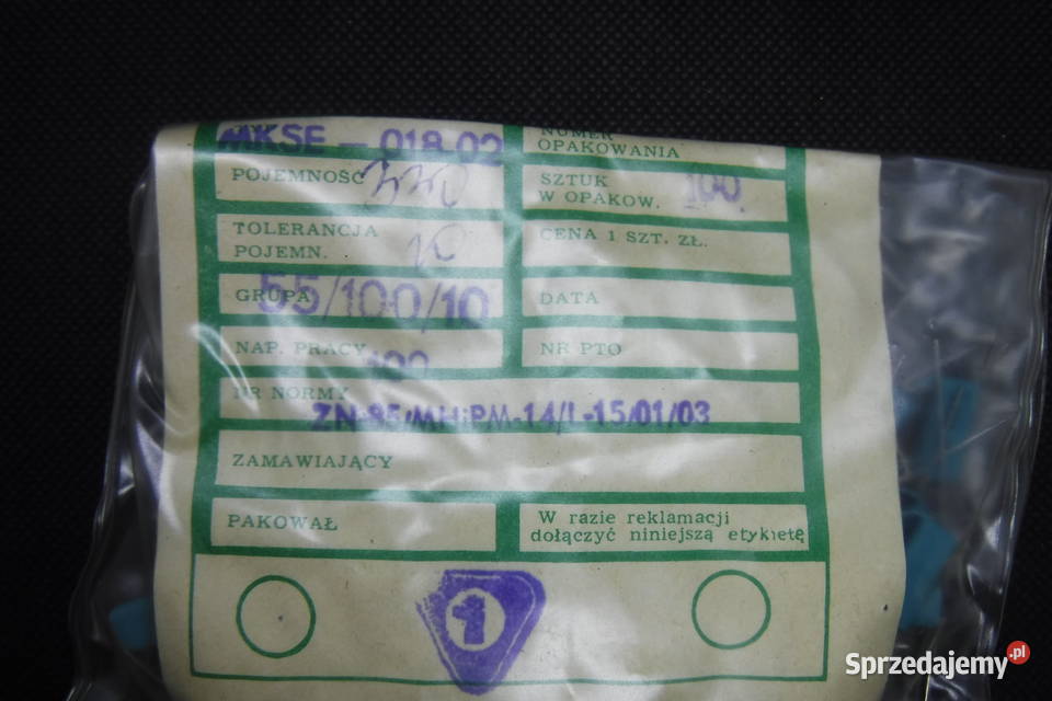 033uF 100V MKSE01802 kondensator 10 Unitra Otwock