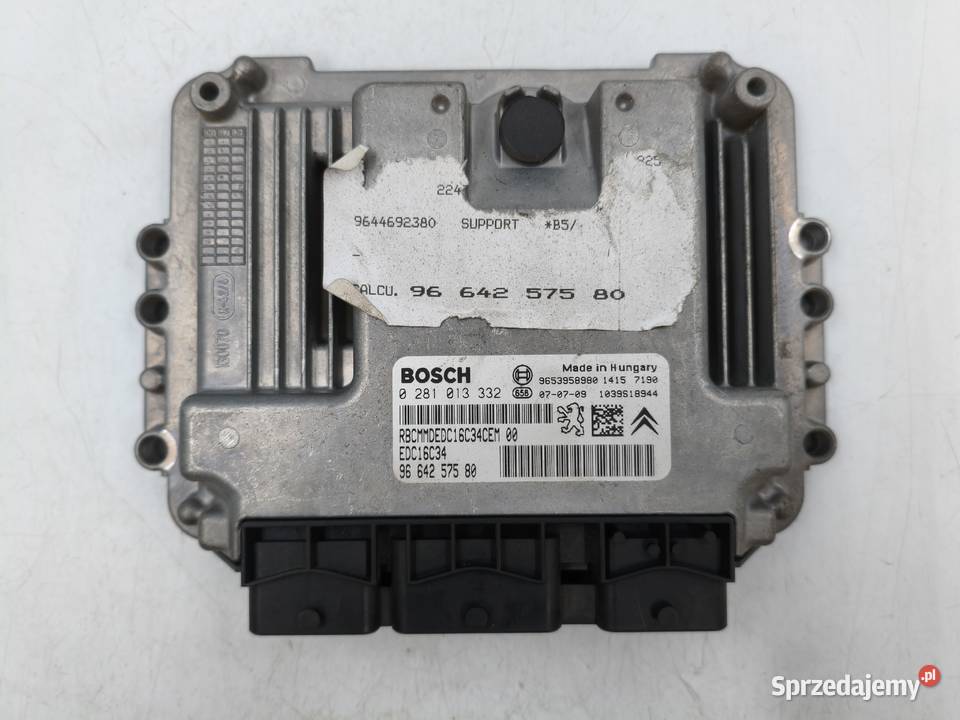 Sterownik Silnika Citroen C4 16 HDI 9664257580 mazowieckie Wyszków