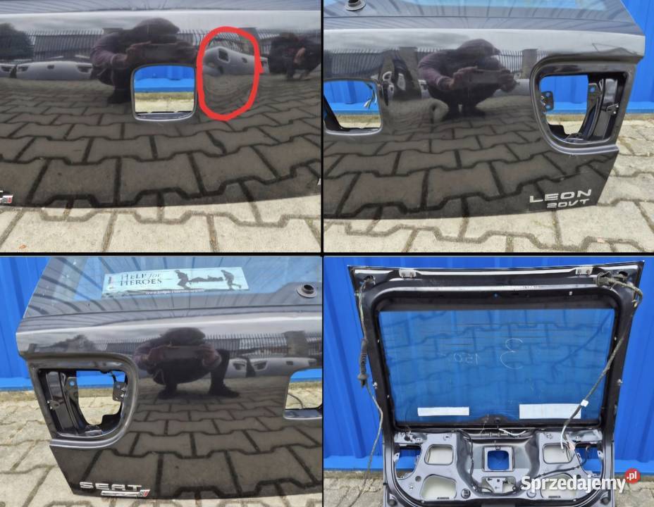 GOŁA KLAPA BAGAŻNIKA Z SZYBĄ SEAT LEON I 1 LC9Z Działoszyce