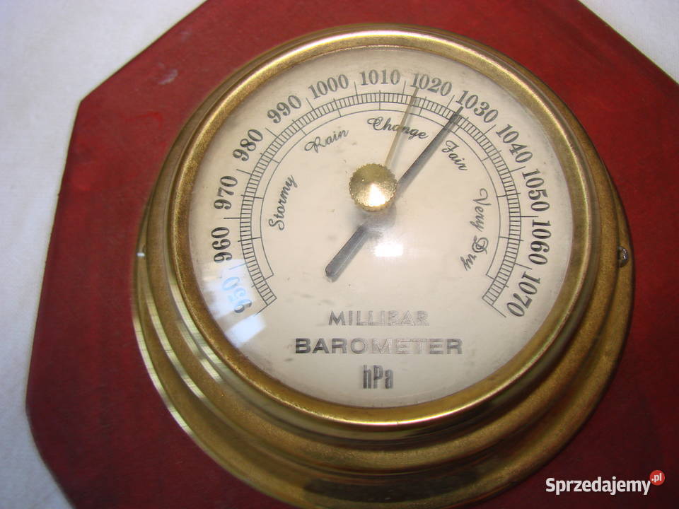 mosiężny barometr pomorskie Pruszcz Gdański sprzedam