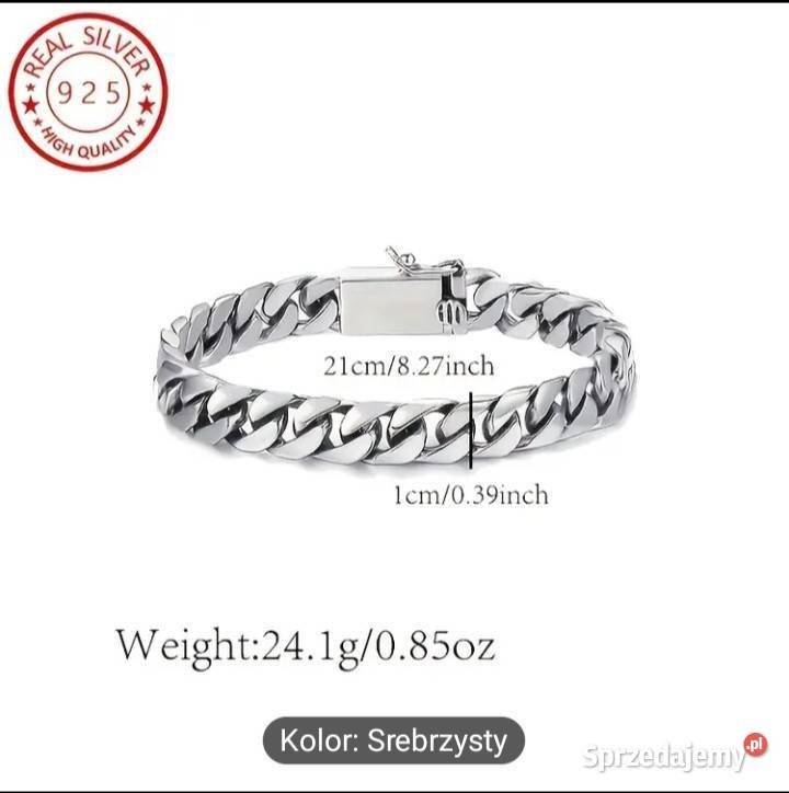 Bransoletka kubańska srebro 925 Bransoletki Warszawa sprzedam