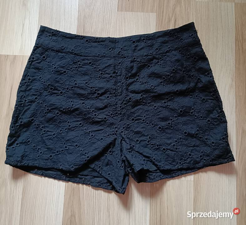 Czarne bawełniane spodenki Krótkie Łódź sprzedam