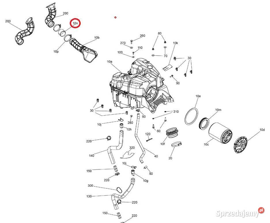 Łącznik rury dolotu Air Box CanAm Outlander Nowy Sącz sprzedam