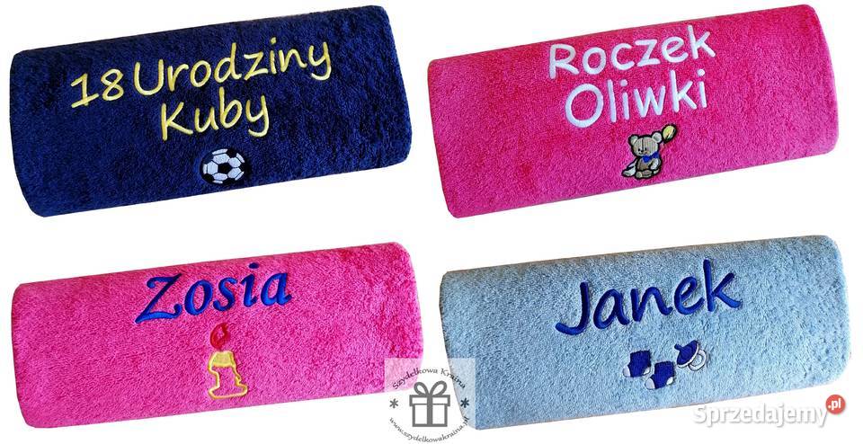 Prezent na IMIENINY ręcznik z Twoim napisem Toruń