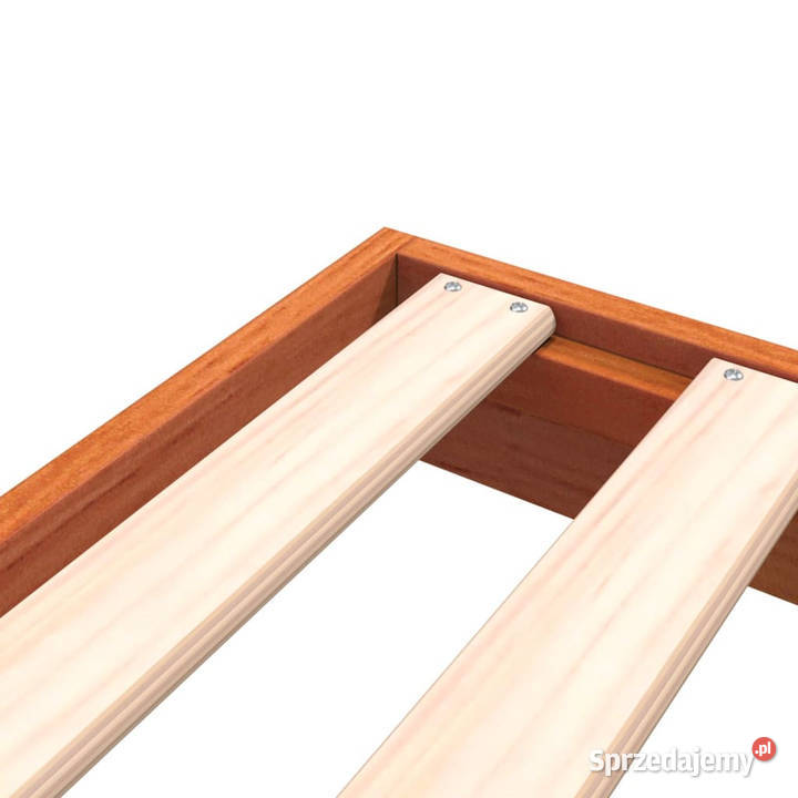 Rama łóżka woskowy brąz lite drewno sosnowe 204cm mazowieckie sprzedam